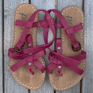 Peek leather sandals EUC pink size 8 (toddler)